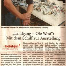 2011-Pinneberg Ausstellung Landgang Wedel-Schulauer Tageblatt 16 7 2011